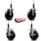 Service Caster 5'' Phenolic Wheel Swivel 3/4'' Expanding Stem Caster Set 2 Brakes, 4PK SCC-EX20S514-PHR-2-TLB-2-34 - alternate 5